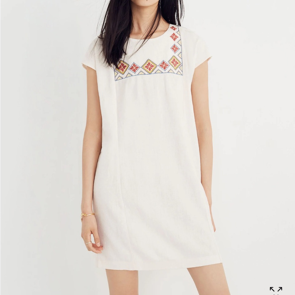 Madewell Embroidered Pinon Dress